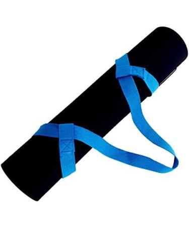 Buy PlayCool Durable Yoga Mat Harness Strap Sling - Blue/White | Perfect Yoga Mat Carrying Strap for Easy Transport - Buy Online on GoSupps.com