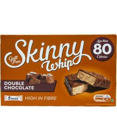 Low-Calorie Snack Bar Variety Bundle - Contains Mint Toffee and Double Chocolate Skinny Whip Bars - 3 x 100g Box (15 Bars Total) - Buy Online on GoSupps.com