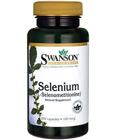 Swanson Selenium 100 mcg L-Selenomethionine - 200 Capsules - Buy Online on GoSupps.com