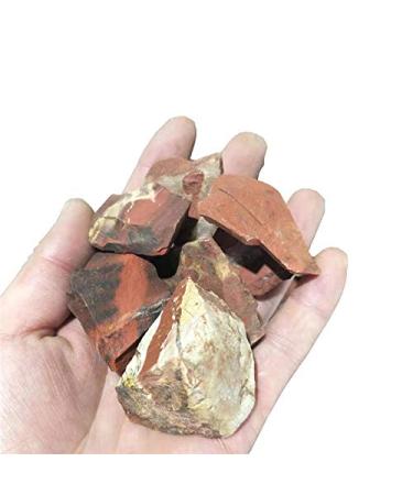100g Rough Natural Bulk Crystal Stone semi Gemstone Gravel Crystal red Jasper Quartz Tumbled Stone for Chakra Reiki Balancing