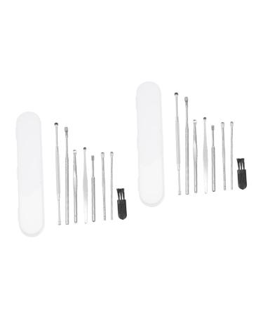 2 Sets Ear Spoon Set of 8 Ear Clean Supplies Ear Cleaning Supplies Multipurpose Ear Cleaning Tools Practical Ear Spoons Ear Wax Removers Ear Picks for Home Ear Cleaner Kit