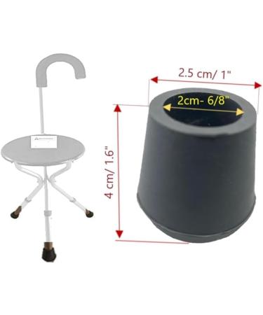 Dr.Safe Cane Tips Tips for cane with seat Rubber replacement Tip for Cane with seat. - Buy Online on GoSupps.com