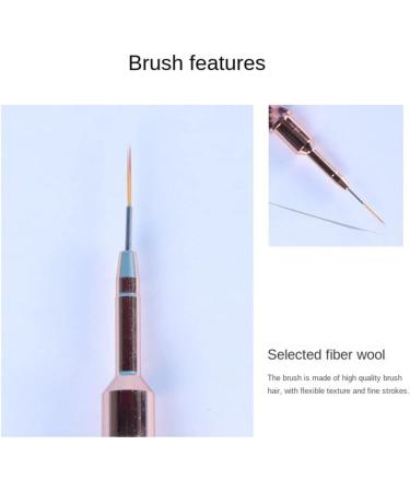 Duontyye Liner Brush for Nails Metal Handle Professional Nail Design Brush Set - Buy Online on GoSupps.com