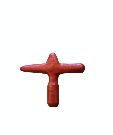 Longway Buddha massage cross one-piece cross fascia tool massage aid Asian massage wood as massage aid trigger point massage