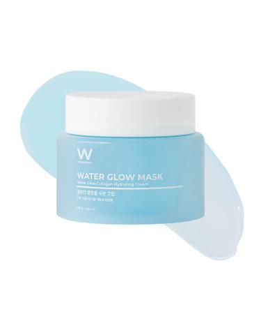 WATER GLOW MASK 3.52 fl Oz Overnight Sleeping Mask Moisturizing Deep Hydration Sooth Skin Redness Facial Cream Kbeauty