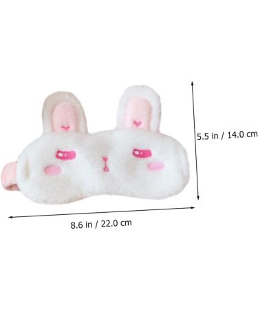 Miss Fluffy Plush Bunny Ears Eye Mask - White - 1 Count - Buy Online on GoSupps.com