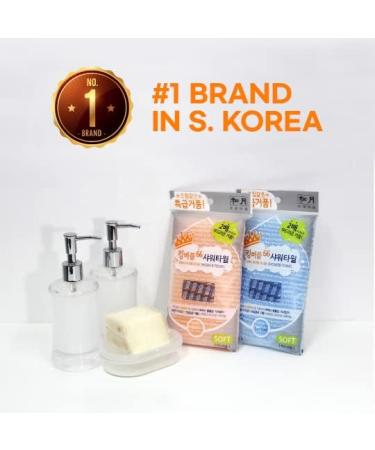 SONGWOL King Bubble 66 Korean Body Exfoliating Shower Nylon Bath Wash Cloth Towel - Blue - Buy Online on GoSupps.com