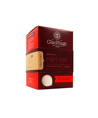 GladRags Night Pad Made with Organically Grown Cotton Natural