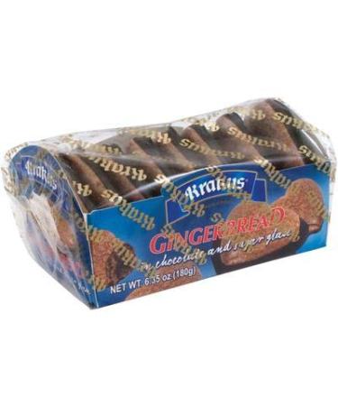 KRAKUS GINGERBREAD HEART IN CHOCOLATE 6.35 oz/ 180 G (2 pack) Product of Poland