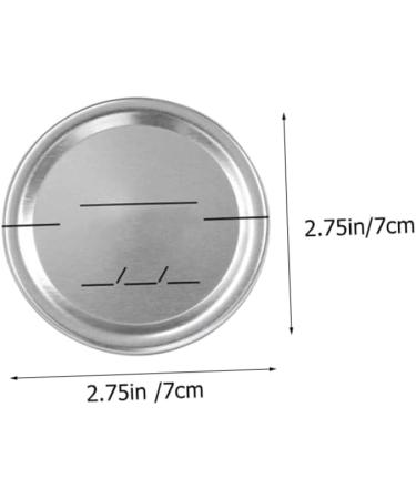 POPETPOP 120 Pcs Mason Jar Lids Canning Lids Mason Jar Strainer Lid Glass Jars Lids Sprouting Wide Mouth Lids Mason Jar Sealed Tool Coffee Stuff Mason Jar Covers Split Sealing Cap Tinplate Silverx4pcs 7X7X0.2CMx4pcs - Buy Online on GoSupps.com