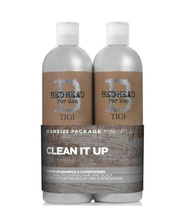 TIGI Bed Head For Men Tween Duo Clean Up It Shampoos 2 x 750 ml