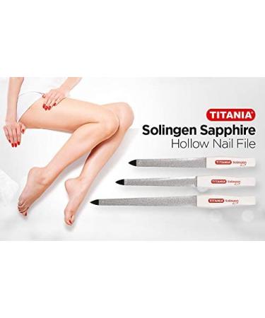TITANIA Solingen Sapphire Hollow File 5 - Multi-Coloured 1 Pack (12.5 cm) | Premium Quality for Precision Nail Care - International Shipping Available - Buy Online on GoSupps.com