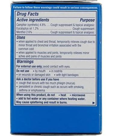 Vicks Vaporub Ointment 3.53 Oz (Pack of 3) - Soothing Relief for Cold and Flu Symptoms - Buy Online on GoSupps.com