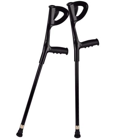 Forearm Crutches Adjustable Walking Stick Crutch Elbow Telescopic Elbow Walking Stick Aluminum Cane Height Adjustable Suitable for Rehabilitation 72-94 Cm Crutch Lightweight Arm Crutch Journey