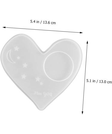 NUOBESTY 3pcs Silicone Molds Creative Stand DIY Cup Mold Epoxy Shape Crystal Heart Mug Whitex3pcs 13.6X13CMx3pcs - Buy Online on GoSupps.com