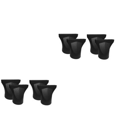 Beavorty 4 pcs Accessories Bonnet Straight Design Nozzle Professional Hairdressing Attachment Tool Dryer 8X7.5cmx2pcs Blackx2pcs