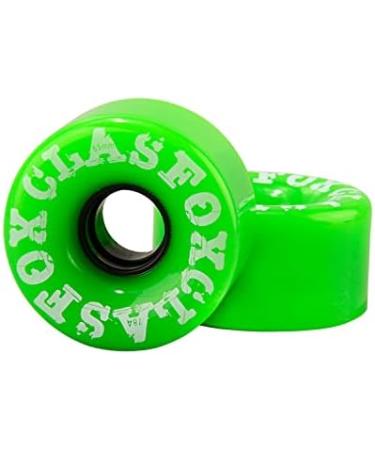 CLAS FOX Quad Roller Skate Wheels 8 Pack - Shinning Green | Bearing Installed | Outdoor and Indoor Use - Buy Online on GoSupps.com