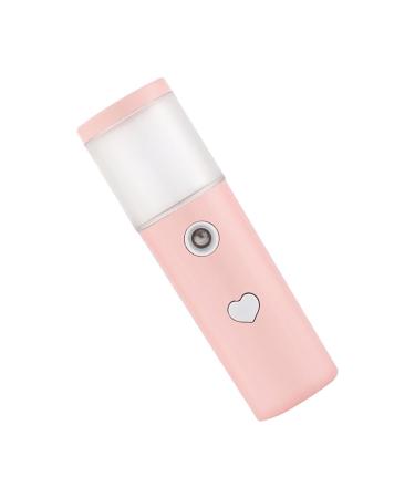 VINTORKY Facial Humidifier Mini Humidifier Skin Moistener Facial Mist Sprayer Nano Misting Sprayer Pink Abs