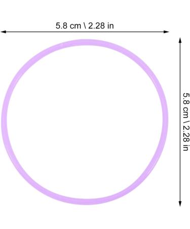 HOMSFOU 50 Pcs Silicone Bracelet Gummy Silicone Wristbands Rave Bracelets 80s Bracelets Kids Jelly Bracelet Neon Retro Gummy Bracelets Gummy Wristbands Miss Elasticity Strapping Silica Gel 5.8x5.8cmx5pcs Violetx5pcs - Buy Online on GoSupps.com