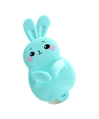 Multi Functional Cleaning Brush 1pc Bath Brush Sponges for Cleaning Safe Shower Brush Cleaning Scrubber Soft Bristle Back Brush Kids Bath Sponge Exfoliating Hair Brush Body Baby Sky-blue