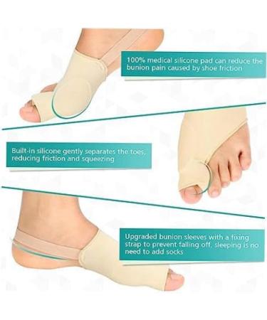 Orthopedic Bunion Relief Kit - Hallux Valgus Corrector Toe Separator Sleeve & Gel Pad - 1 Pair - Buy Online on GoSupps.com