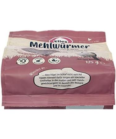 Elles Dried Mealworms 125g - 100% Natural Protein Delicacy for Wild Birds | Energy-Rich Shell-Free | Ideal for Year-Round Feeding - 1 Pack - Buy Online on GoSupps.com