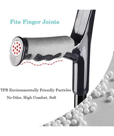 1 Pair Aluminum Elbow Crutch(Open Cuff) Forearm Crutches for Adults-Height Adjustable Ergonomic Crutches for Walking with Reflective Beads(Applicable Height: 140-190CM) Prosperous Grey - Buy Online on GoSupps.com