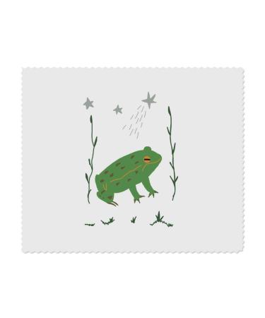 Azeeda 2 x Frog Under a Shooting Star Microfiber Cleaning Cloths (LC00022249)