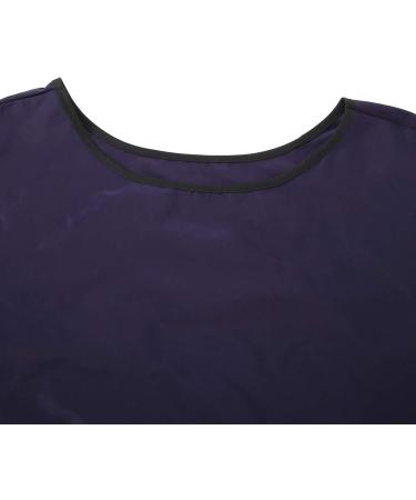 Professional Hair Stylist Cape - Durable Dark Purple Barber Apron with Push Button Closure | Multi-Purpose Protection for Hairdressers & Families - Buy Online on GoSupps.com