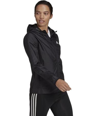 adidas Women's Logo Running Windbreaker - XX-Large - Black/White - Buy Online on GoSupps.com