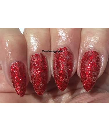 Bluesky S11N Mrs Claus Red Glitter Galore Nail Gel Polish UV LED Soak Off 10ml - Buy Online on GoSupps.com