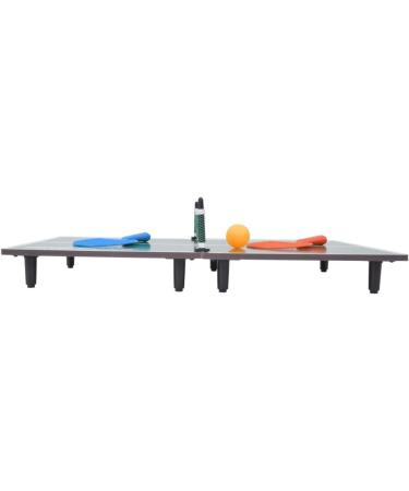 Qioni Portable Tennis Table | Folding Ping Pong Game Set for Indoor Mini Table Entertainment | Includes 2 Paddles and 2 Balls | Lightweight and Sturdy - Buy Online on GoSupps.com