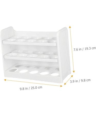 Uonlytech Egg Storage Box Plastic Egg Holder Plastic Eggs Reusable Egg Cartons Egg Tray Multi-layer Crisper - Buy Online on GoSupps.com
