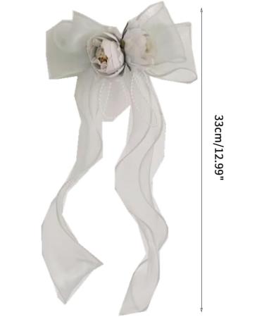 XIAHIOPT Pastoral Bowknot Flower Shapes Hair Clip Costume Hair Accessories for Women Spring Party -Slip Hairpins Green - Buy Online on GoSupps.com