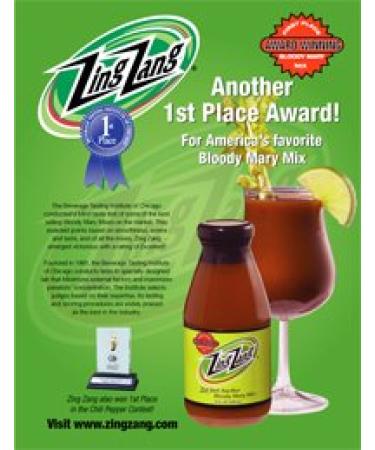 Zing Zang Bloody Mary Mix - 2 Pack (32 Fl. Oz. Bottles) | Award-Winning Recipe - Buy Online on GoSupps.com