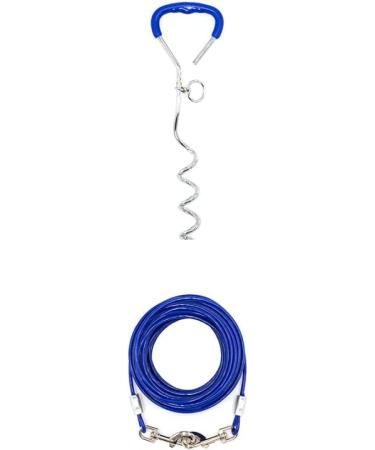 Premium 3m Dog Leash with Herring Floor Anchor - Perfect for Outdoor Adventures & Beach Trips - Durable Blue Design - Buy Online on GoSupps.com