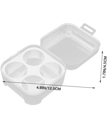 Uonlytech Clear Plastic Tray 2pcs Box 4 Grid Egg Storage Box Clear Plastic Containers Egg Keeper Egg Case Egg Box re-usable - Buy Online on GoSupps.com