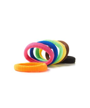 Soul Project Hair Ties - 50 Pack No Metal Elastic Bands for All Hair Types Perfect for Ponytails Buns School Gym & Work | Multi-Color 8mm Hair Accessories for Girls & Women - Buy Online on GoSupps.com
