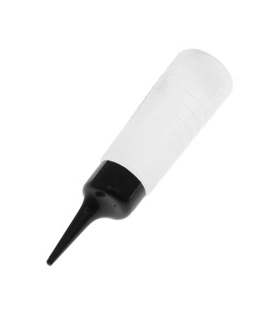 TOVINANNA Slant Tip Bottle Scale Applicator Bottle Clear Refillable Liquid Bottle Tip Applicator Hair Root Applicator Bottle Paint Art Bottle Travel Scalp White Needle
