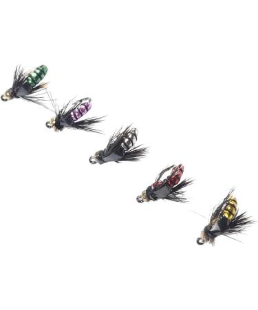 50-Part Fly Fishing Set | Colorful Assortment of Dry & Wet Flies | Bionic Fly Accessories for International Fishing - Buy Online on GoSupps.com