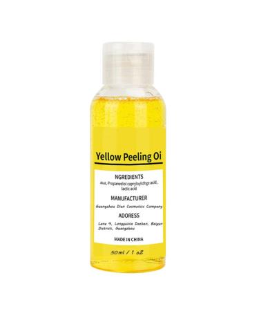 Body peeling oil Cleaning body peeling women yellow peeling oil peeling butter natural skin peeling moisturizing body scrub beauty nourishing oil body peeling for all skin types yellow+50ml