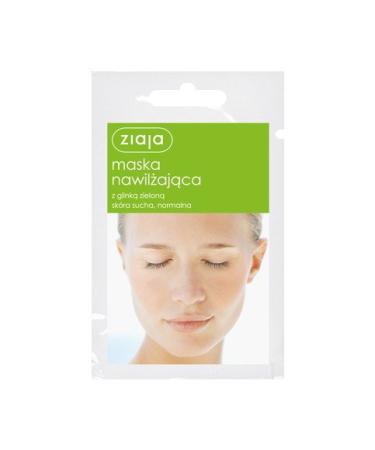 Face mask moisturizing with green tone 7ml from Ziaja // Maska do Twarzy Nawil Aj Ca Z Glink Target /Saszetka 7 ml 7ml - Ziaja