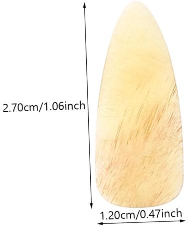 POPETPOP 8pcs Guzheng nails acoustic guitar pick ox horn pick Guzheng Nail Covers mandolin picks Guzheng Finger Picks ukulele pick Fingertip Covers finger guard horns trumpet child 2.7X1.2X0.1CM Yellow - Buy Online on GoSupps.com