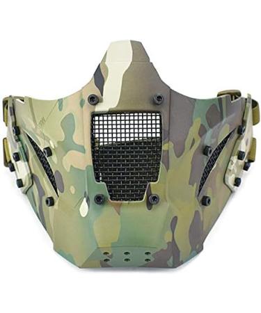 Atairsoft Tactical Half Face Mask - Ideal for Airsoft Paintball & BB Gun Games | Fit Fast Helmet Compatible (MC) - Buy Online on GoSupps.com