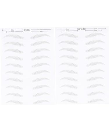 Balacoo 6 Sheets Pairs Makeup Stickers Ladies Makeup Brow Tattoos Transfer Stickers Supplies Miss Make up - Buy Online on GoSupps.com
