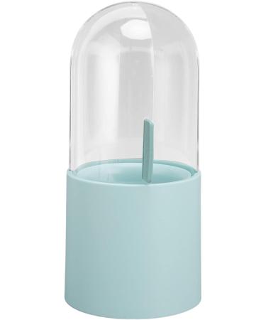 Verdant Touch Cosmetic Storage Box Makeup Brush Holder with Beads Transparent Waterproof Dustproof Side Opening Cosmetic Storage for Bathroom Blue - Buy Online on GoSupps.com