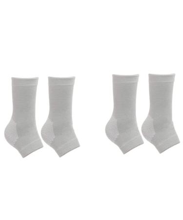 Foot Sleeves Bamboo Compression Socks Anti Fatigue Sleeping Foot Sleeves Pain Relief Ankle Support 2 Pairs