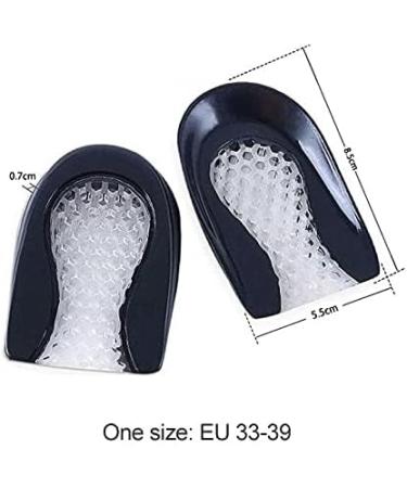 2 Pair Gel Insole Silicone for Women - Heel Cushion Insoles for Foot Pain Relief & Spur Support - High Heel Inserts - Buy Online on GoSupps.com