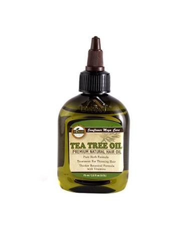 Difeel Sunflower Mega Care Tea Tree Premium Hair Oil  2.5 oz