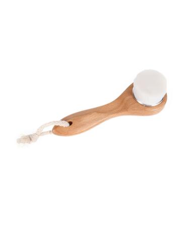 FRCOLOR 1pc Pore Scrub Face Cleanser Cleaning Exfoliator exfoliating Facial Brush Skin Cleaning Brush Facial Cleaning Brush Facial Cleansing Brush face Brush Long Handle Wooden